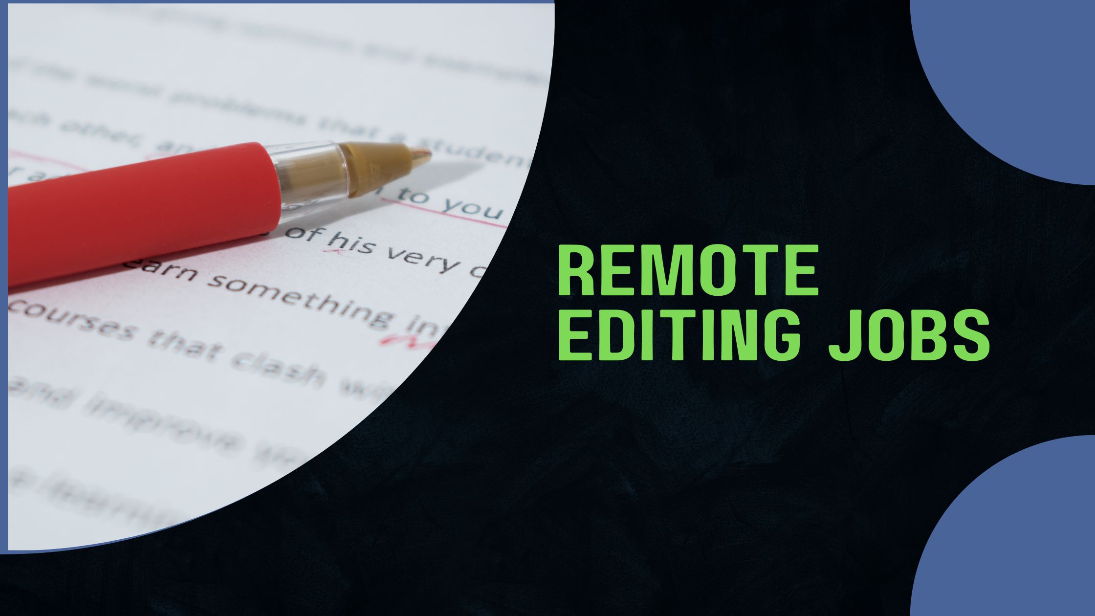 remote college essay editing jobs